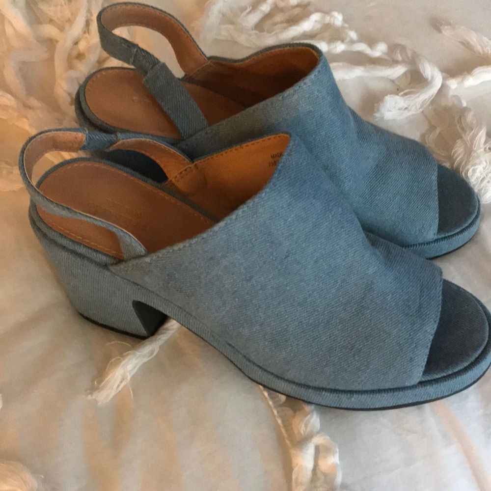Denim Mules